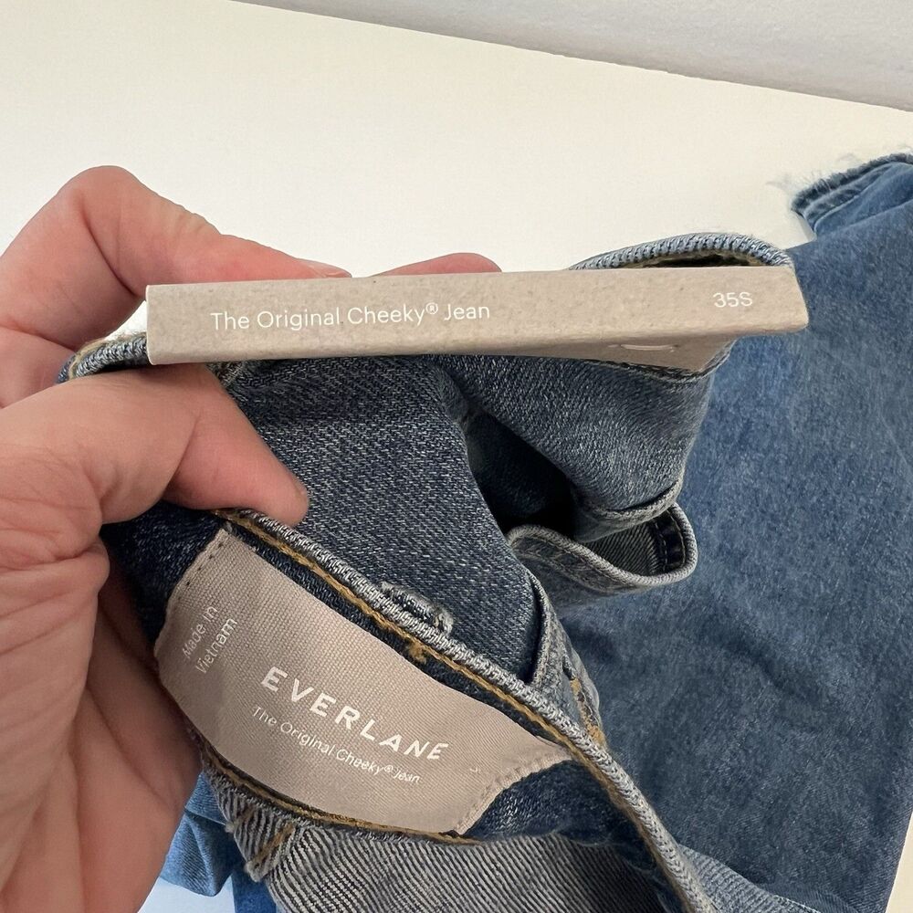 NWT EVERLANE The Original Cheeky Jeans High Rise 35S  Ankle - Picture 4 of 7